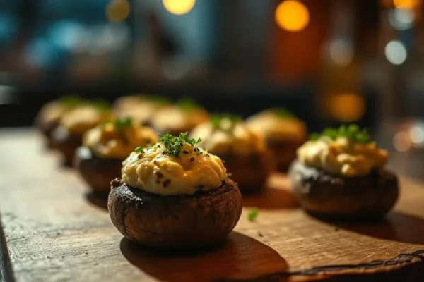 Goat Cheese Stuffed Mushrooms