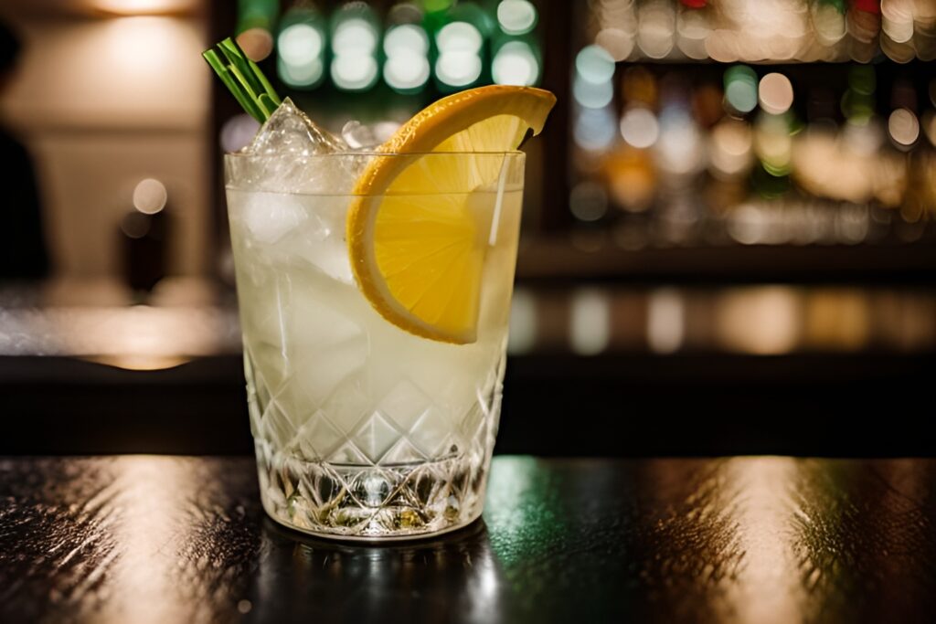 Gin and Bitter Lemon Cocktail Recipe MINUTE BARTENDER