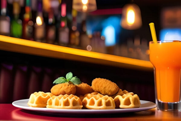 Mini Chicken and Waffles