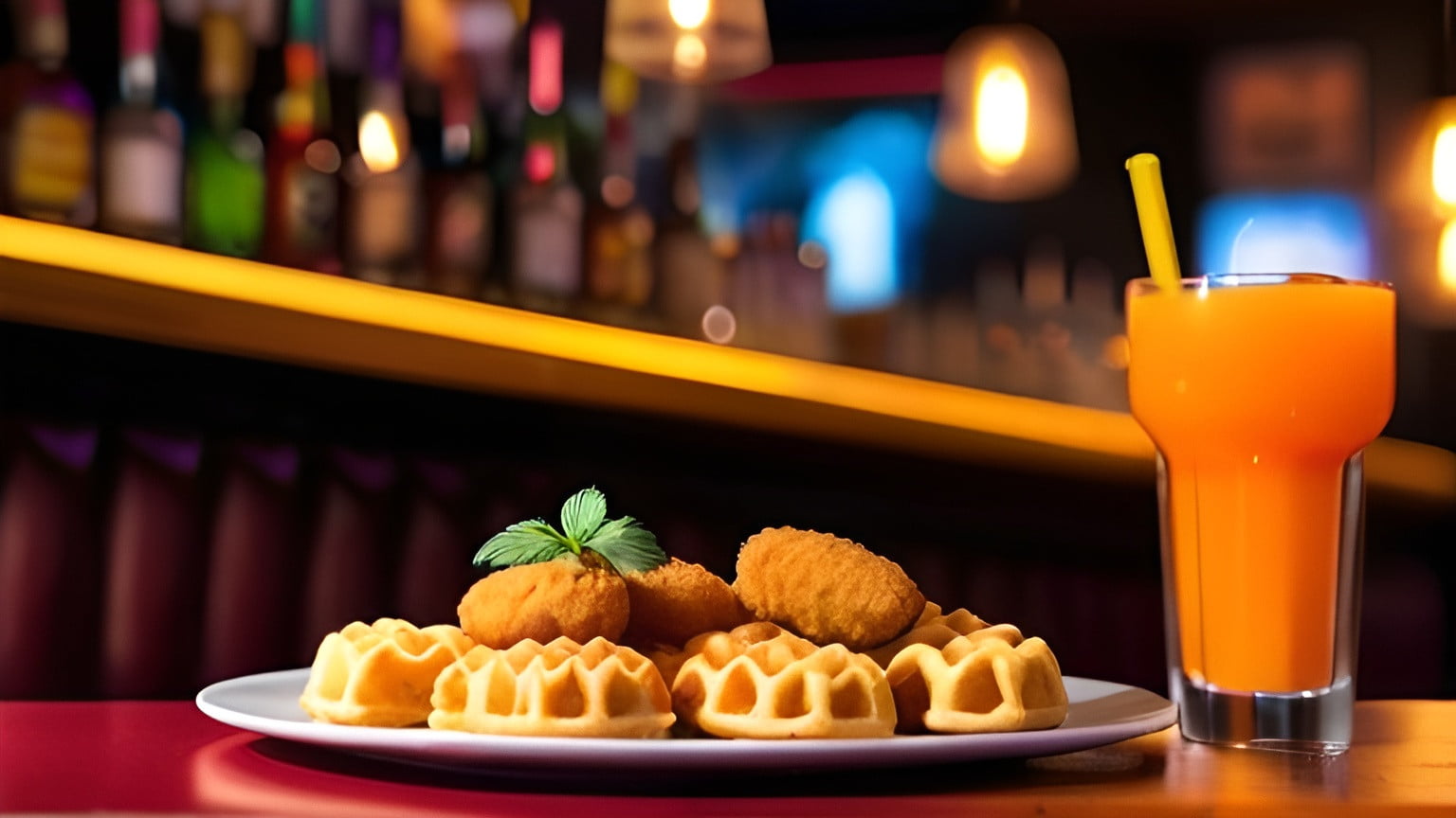Mini Chicken and Waffles