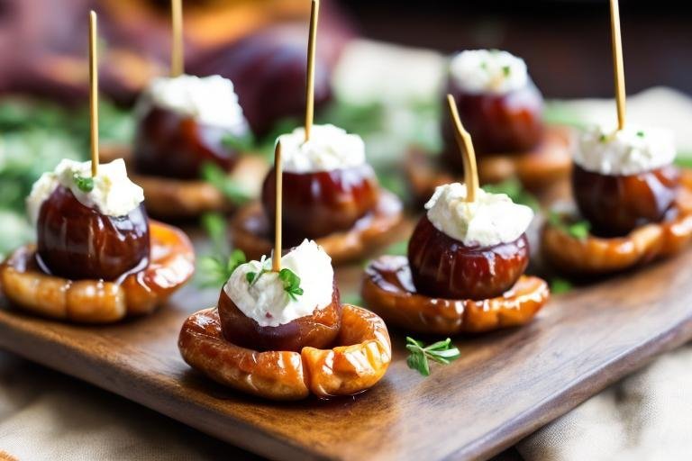 Goat Cheese Stuffed Dates