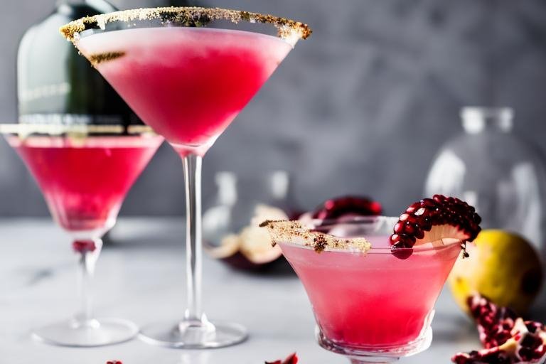 Pomegranate French 75
