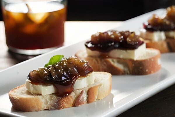 Brie and Fig Jam Bruschetta