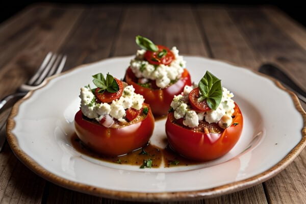 Goat Cheese Stuffed Cherry Tomatoes
