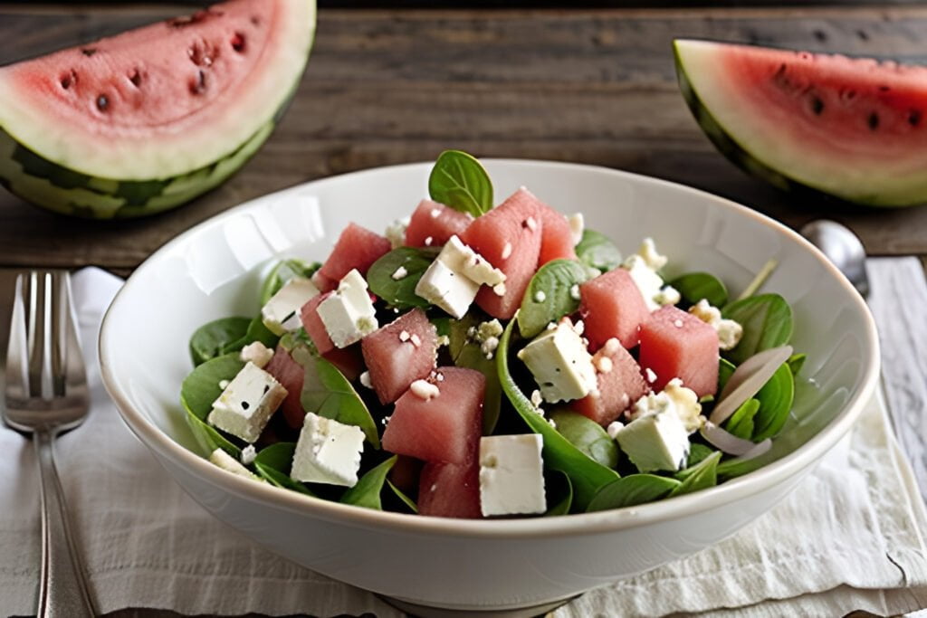 Watermelon Feta Salad the MINUTE BARTENDER
