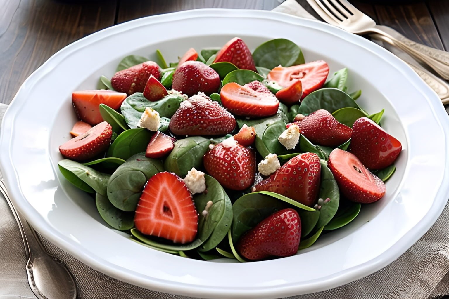 Spinach and Strawberry Salad the MINUTE BARTENDER