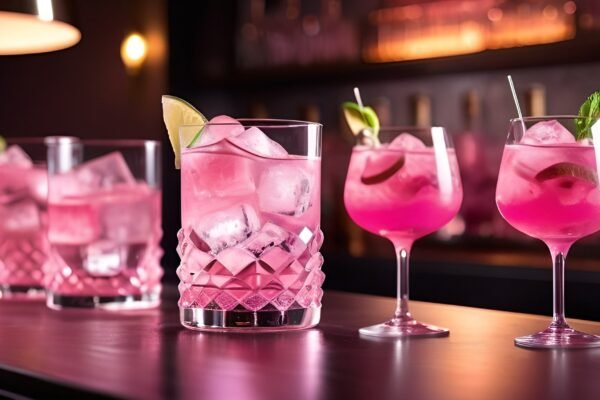 Spicy and Bold Pink Cocktail Innovations