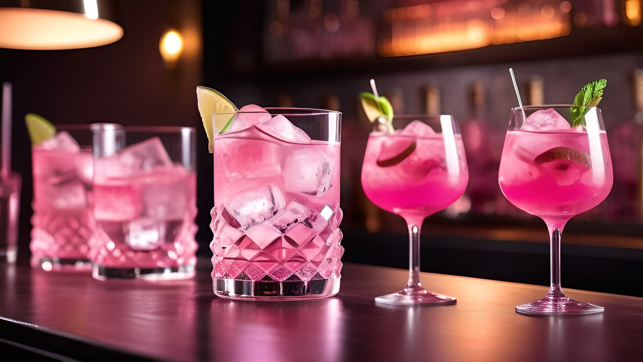 Spicy and Bold Pink Cocktail Innovations