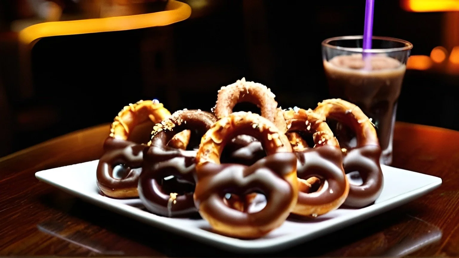 Chocolate-Dipped Pretzels Chocolate-Dipped Pretzels
