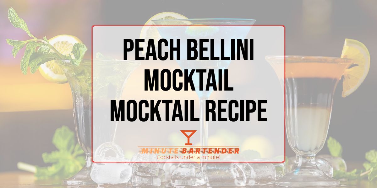 Peach Bellini Mocktail Cocktail Recipe