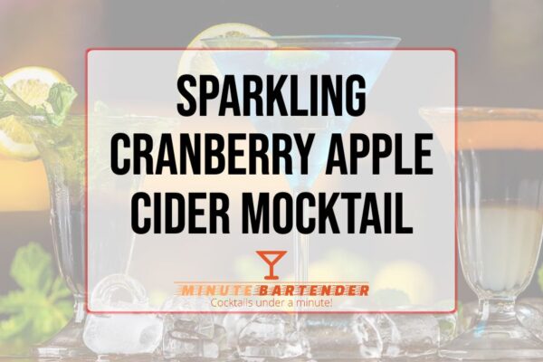 Sparkling Cranberry Apple Cider Mocktail Recipe