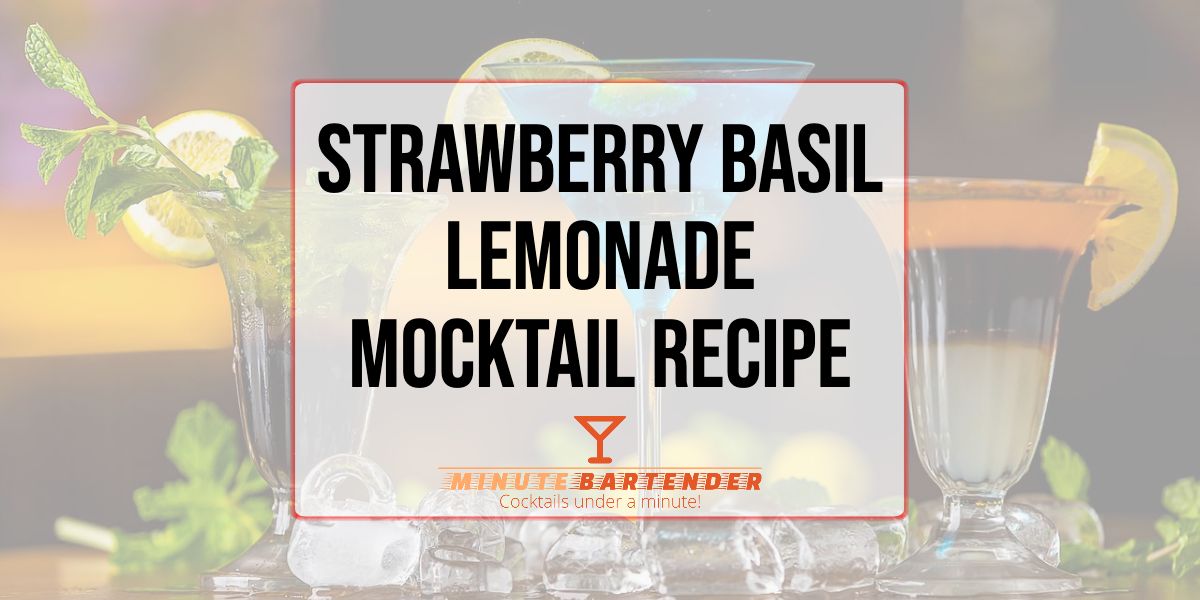 Strawberry Basil Lemonade Mocktail Recipe