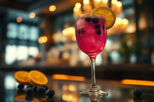 Sparkling Blueberry Lemonade Mocktail Recipe
